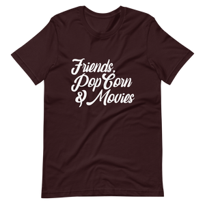 Unisex T-Shirt Friends, Pop Corn & Movies - AllKingz
