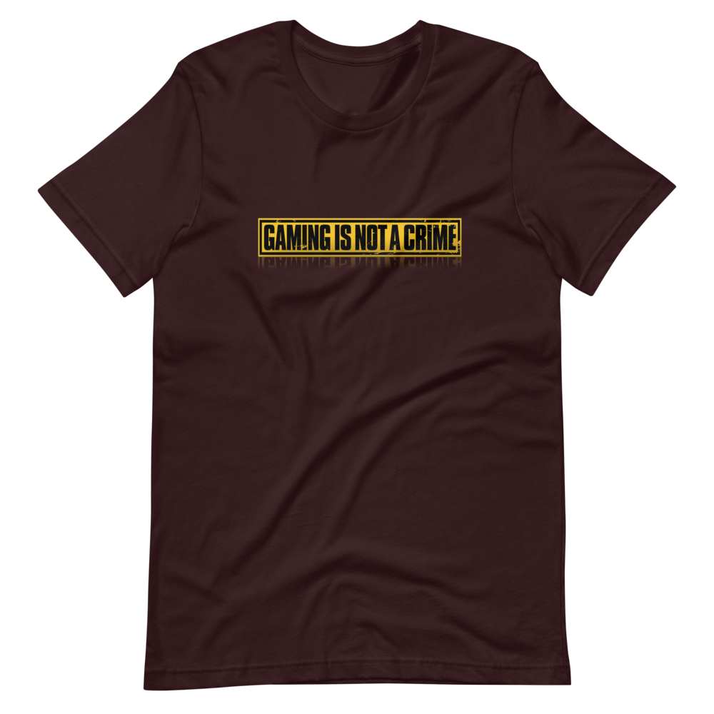 Unisex T-Shirt Gaming Is Not A Crime - Gamers - AllKingz
