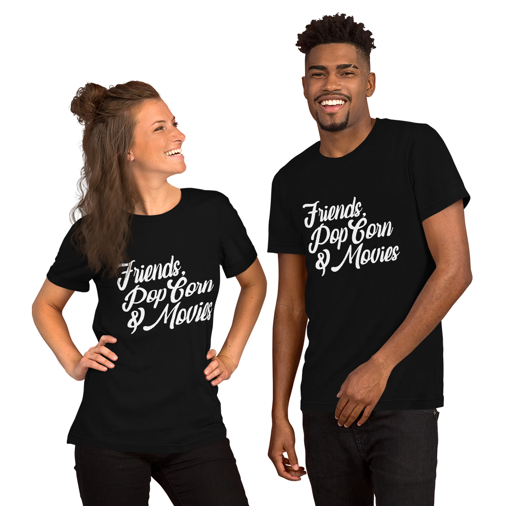 Unisex T-Shirt Friends, Pop Corn & Movies - AllKingz